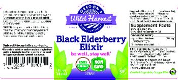 Oregon's Wild Harvest Black Elderberry Elixir - herbal supplement