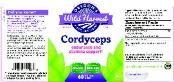 Oregon's Wild Harvest Cordyceps - herbal supplement
