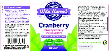 Oregon's Wild Harvest Cranberry - herbal supplement