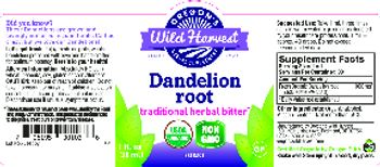 Oregon's Wild Harvest Dandelion Root - herbal supplement