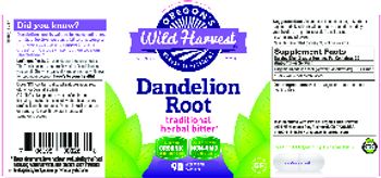 Oregon's Wild Harvest Dandelion Root - herbal supplement