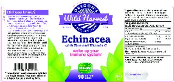 Oregon's Wild Harvest Echinacea With Zinc And Vitamin C - herbal supplement