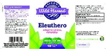 Oregon's Wild Harvest Eleuthero - herbal supplement