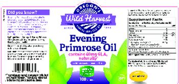 Oregon's Wild Harvest Evening Primrose Oil - herbal supplement