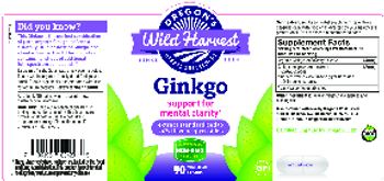 Oregon's Wild Harvest Ginkgo - herbal supplement