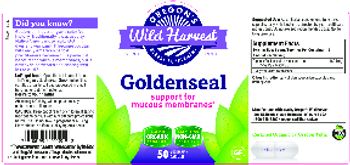 Oregon's Wild Harvest Goldenseal - herbal supplement