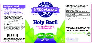 Oregon's Wild Harvest Holy Basil - herbal supplement