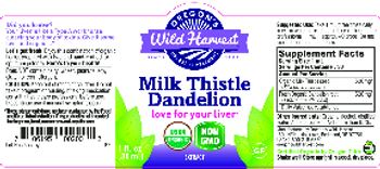 Oregon's Wild Harvest Milk Thistle Dandelion - herbal supplement