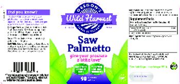 Oregon's Wild Harvest Saw Palmetto - herbal supplement