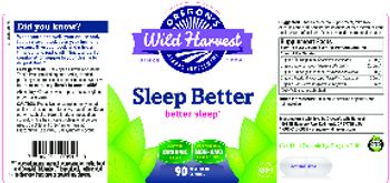 Oregon's Wild Harvest Sleep Better - herbal supplement