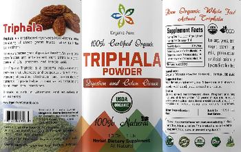 Organic Aura Triphala Powder - herbal supplement