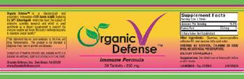 Organic Defense Immune Formula - supplement