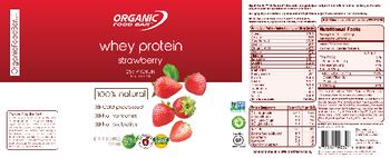 Organic Food Bar Whey Potein Strawberry - 