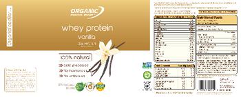 Organic Food Bar Whey Protein Vanilla - 