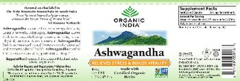 Organic India Ashwagandha - herbal supplement