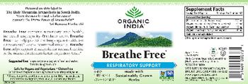 Organic India Breathe Free - herbal supplement