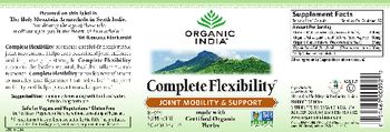 Organic India Complete Flexibility - herbal supplement