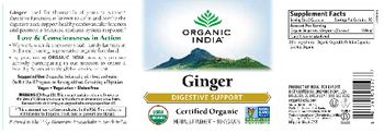 Organic India Ginger - herbal supplement