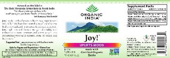 Organic India Joy! - supplement