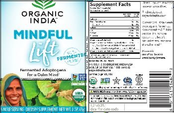 Organic India Mindful Lift - supplement
