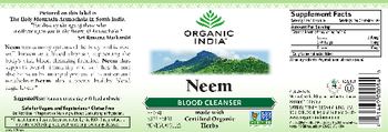 Organic India Neem - herbal supplement