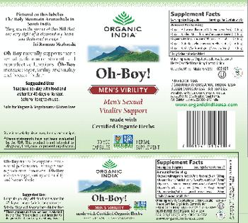 Organic India Oh-Boy! - herbal supplement