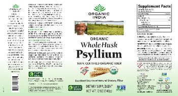 Organic India Organic Whole Husk Psyllium - supplement