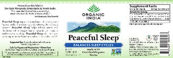 Organic India Peaceful Sleep - herbal supplement