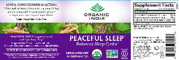 Organic India Peaceful Sleep - herbal supplement