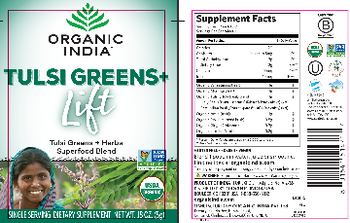 Organic India Tulsi Greens+ Lift - supplement