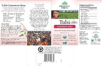 Organic India Tulsi Holy Basil Cinnamon Rose - herbal supplement