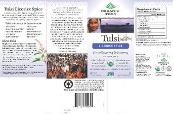 Organic India Tulsi Holy Basil Licorice Spice - herbal supplement