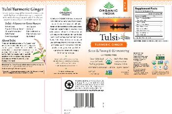 Organic India Tulsi Holy Basil Turmeric Ginger - herbal supplement