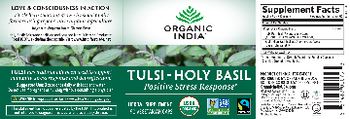 Organic India Tulsi - Holy Basil - herbal supplement