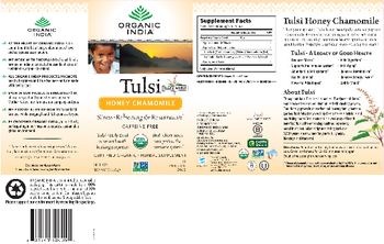 Organic India Tulsi Honey Chamomile - herbal supplement