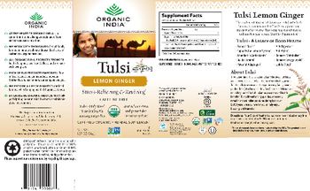 Organic India Tulsi Lemon Ginger - herbal supplement