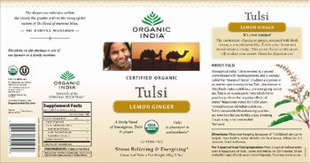 Organic India Tulsi Lemon Ginger - 