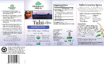 Organic India Tulsi Licorice Spice - herbal supplement