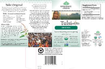 Organic India Tulsi Original - herbal supplement