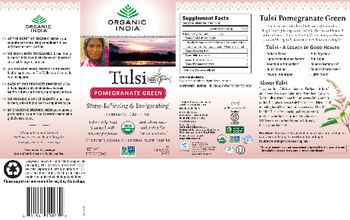 Organic India Tulsi Pomegranate Green - herbal supplement