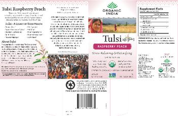 Organic India Tulsi Raspberry Peach - herbal supplement