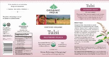 Organic India Tulsi Raspberry Peach - 