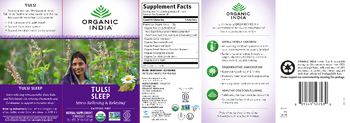 Organic India Tulsi Sleep - herbal supplement
