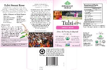 Organic India Tulsi Sweet Rose - herbal supplement