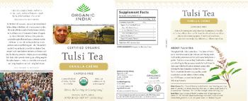 Organic India Tulsi Tea Vanilla Creme - herbal supplement
