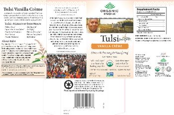 Organic India Tulsi Vanilla Creme - herbal supplement