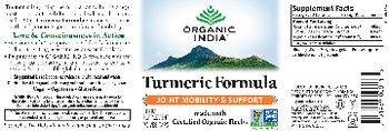 Organic India Turmeric Formula - herbal supplement