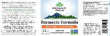 Organic India Turmeric Formula - herbal supplement