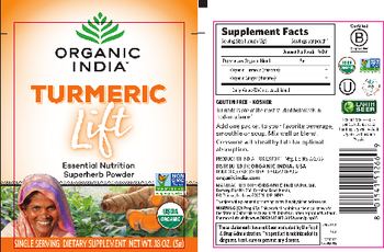 Organic India Turmeric Lift - single serving supplement