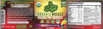 Organic Muscle Organic Pre-Workout Lemon Berry - supplement